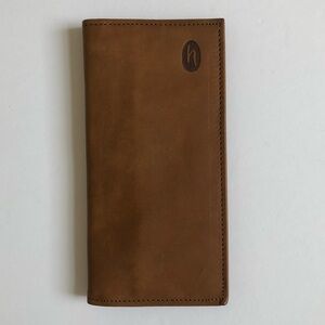 HARTMANN VINTAGE 4700 MEMO CHECKBOOK COVER | TAN LEATHER | NEW OLD STOCK W/TAGS